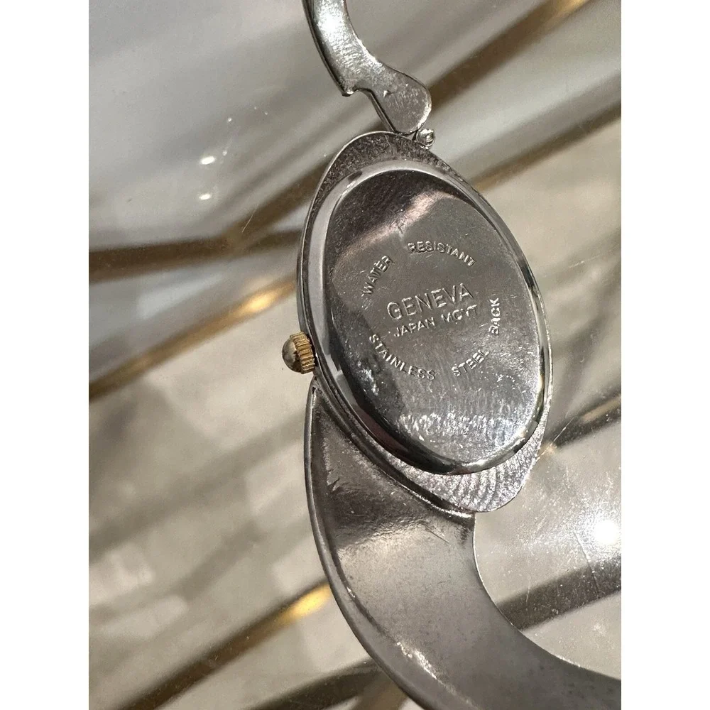 Geneva Gold and Silver Tone Quartz Analog Women's Watch